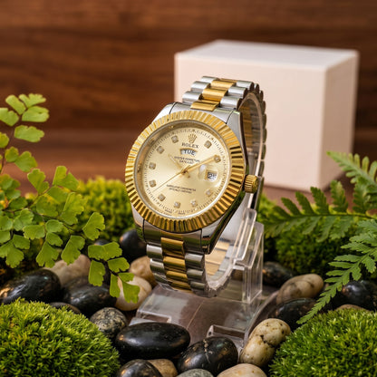 Premium Gold and Silver Rolex Watch