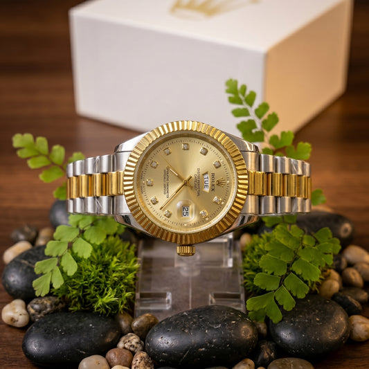 Premium Gold and Silver Rolex Watch